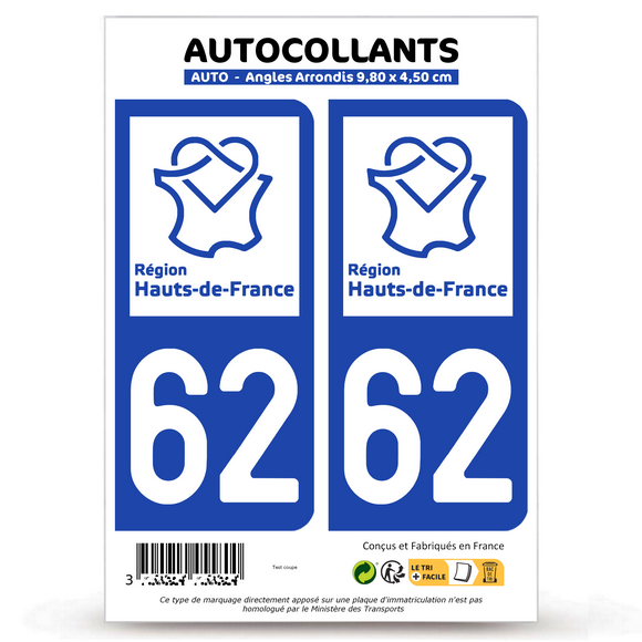 62 Pas-de-Calais - Hauts-de-France Bi-ton