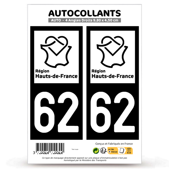 62 Pas-de-Calais - Hauts-de-France Bi-ton